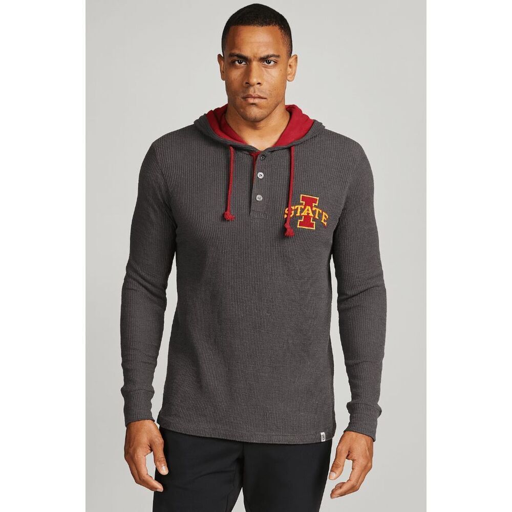 Colosseum Men's Iowa State Cyclones Hooded Sweater Gray Size M